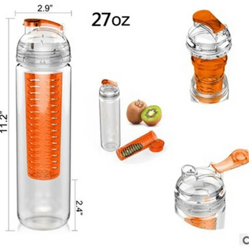 Портативный 900ml BPA о состоянии здоровья во время занятий спортом чашки