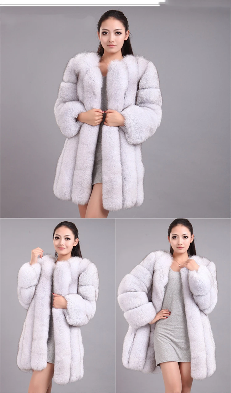 Lisa Colly S-4XL женская зимняя Роскошная куртка с длинными рукавами из искусственного лисьего меха тонкая Длинная искусственная Меховая куртка верхняя одежда женская меховая куртка