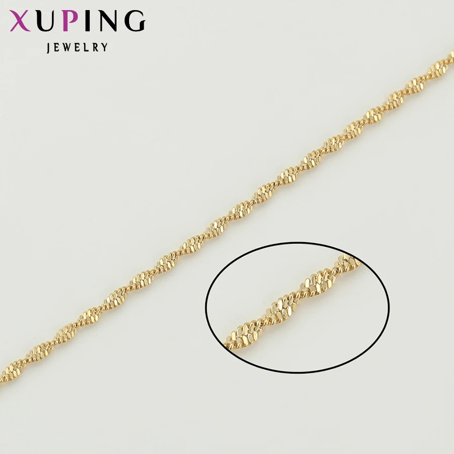 Xuping модное ожерелье популярный стиль позолоченное для женщин длинное ювелирные