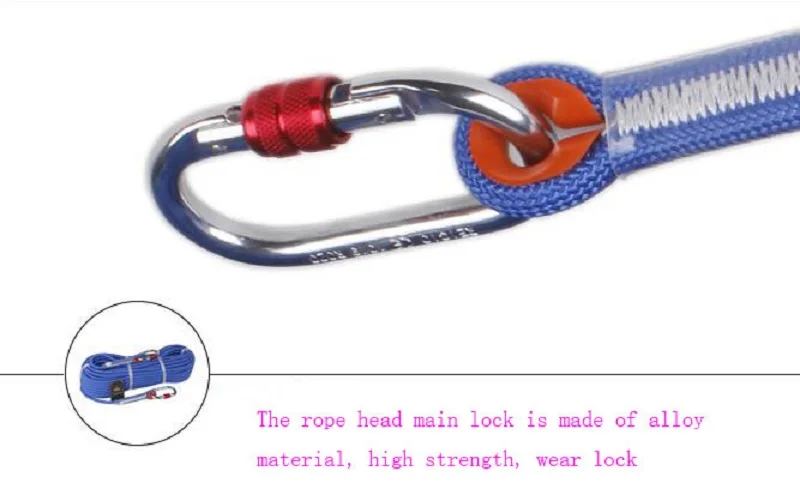 

10/20/31m Outdoor Rock Lanyard Diameter 9/10.5/12mm High Strength Safety Camping Cord Hiking Climbing Accessory