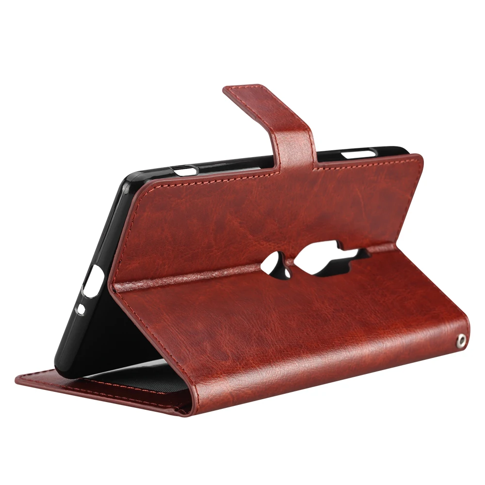 Люкс Ретро кожаный бумажник чехол для sony Xperia XZ2 Премиум флип Дело Капа крышка fundas -