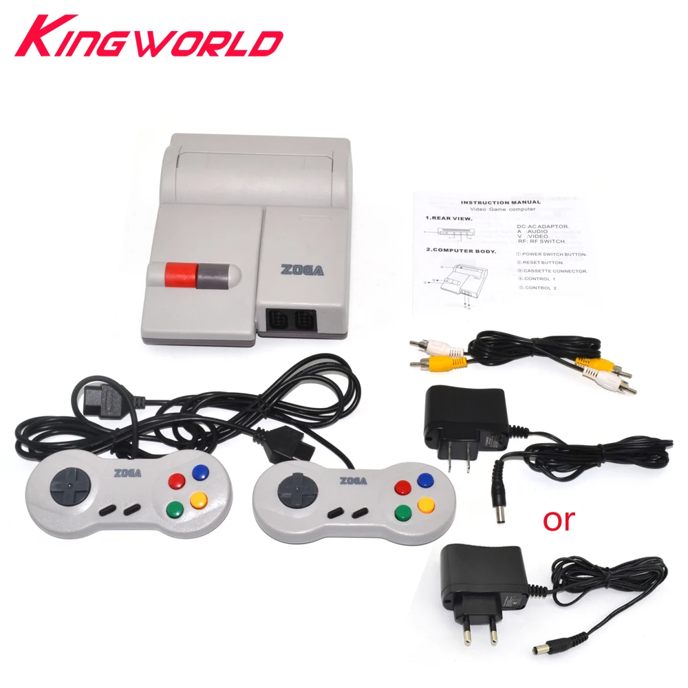 

EU or US plug include Two Controllers and cables For NES 101 Clone Console without game cartridge