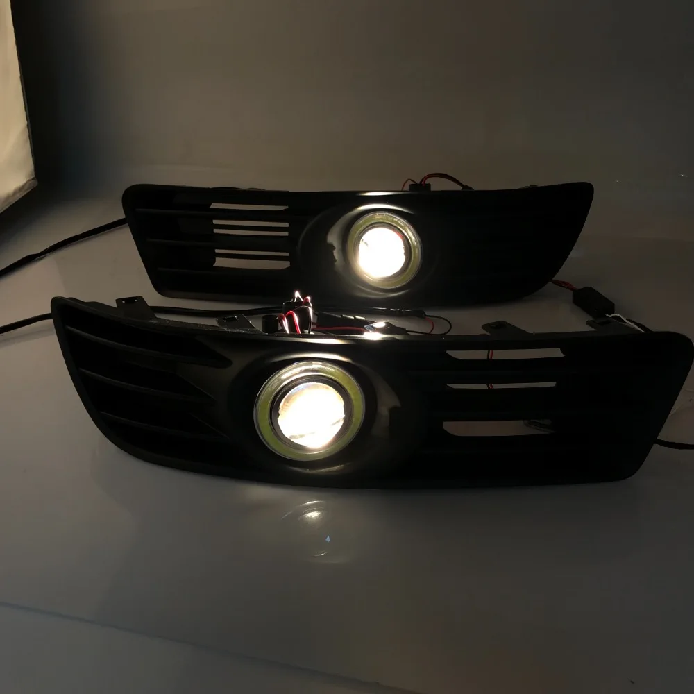 RQXR противотуманная фара вождение свет в сборе для Suzuki Kizashi cob angel eye светодиодные дневные ходовые огни сигнал поворота