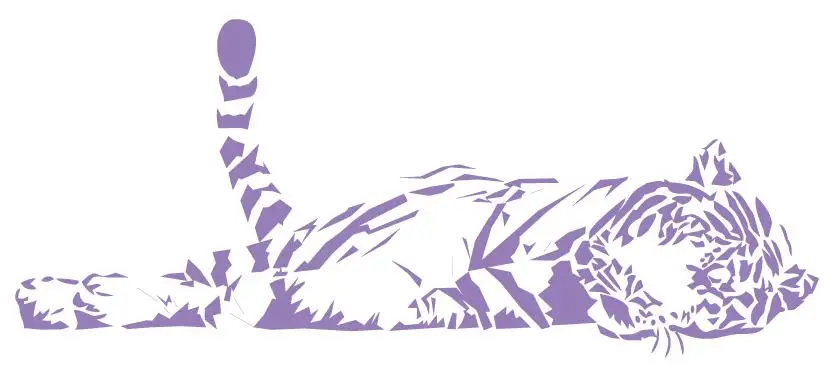 Light purple ZN G232 Бенгальский Тигр большой стикер на стену с кошкой/Lage Декор интерьера/большая кошка передачи декоративное искусство наклейки для стены в гостиной - Цвет: Light purple
