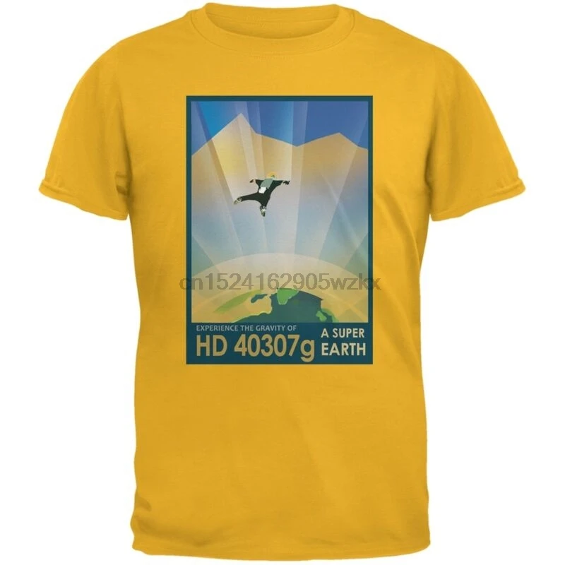 Футболка для взрослых Exoplanet HD 40307g Gold|Мужские футболки| |