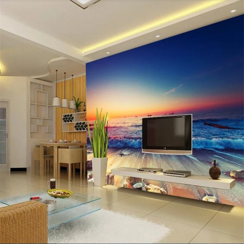 3D обои для диванов большие размеры фантазия эстетическое искусство рассвет