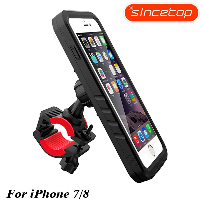 Only For iPhone 7-8 Ударопрочный держатель для телефона на велосипед для iPhone Xs 6, 7, 8 Plus, X навигационный кронштейн для езды на велосипеде спортивный держатель для телефона - Цвет: Only For iPhone 7-8