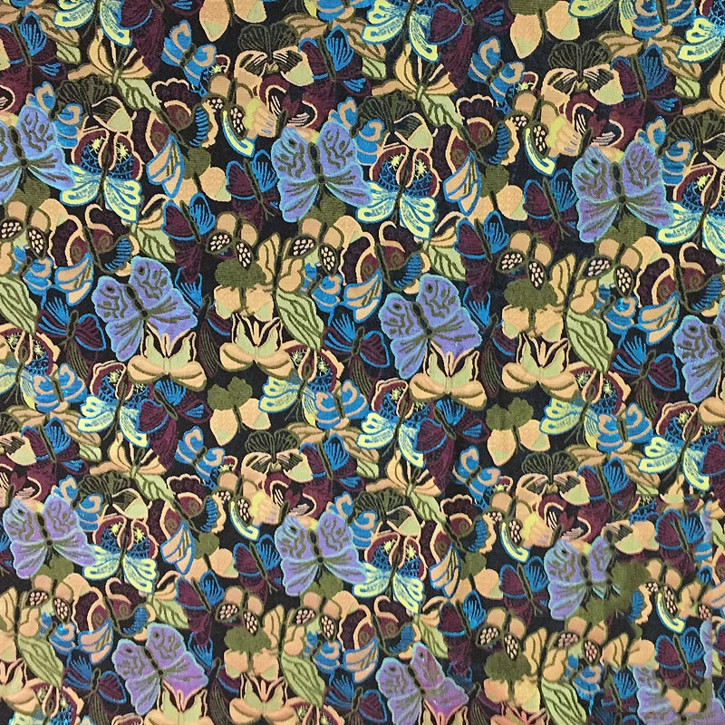 Ретро африканская ткань Изысканная бабочка жаккардовая модная одежда