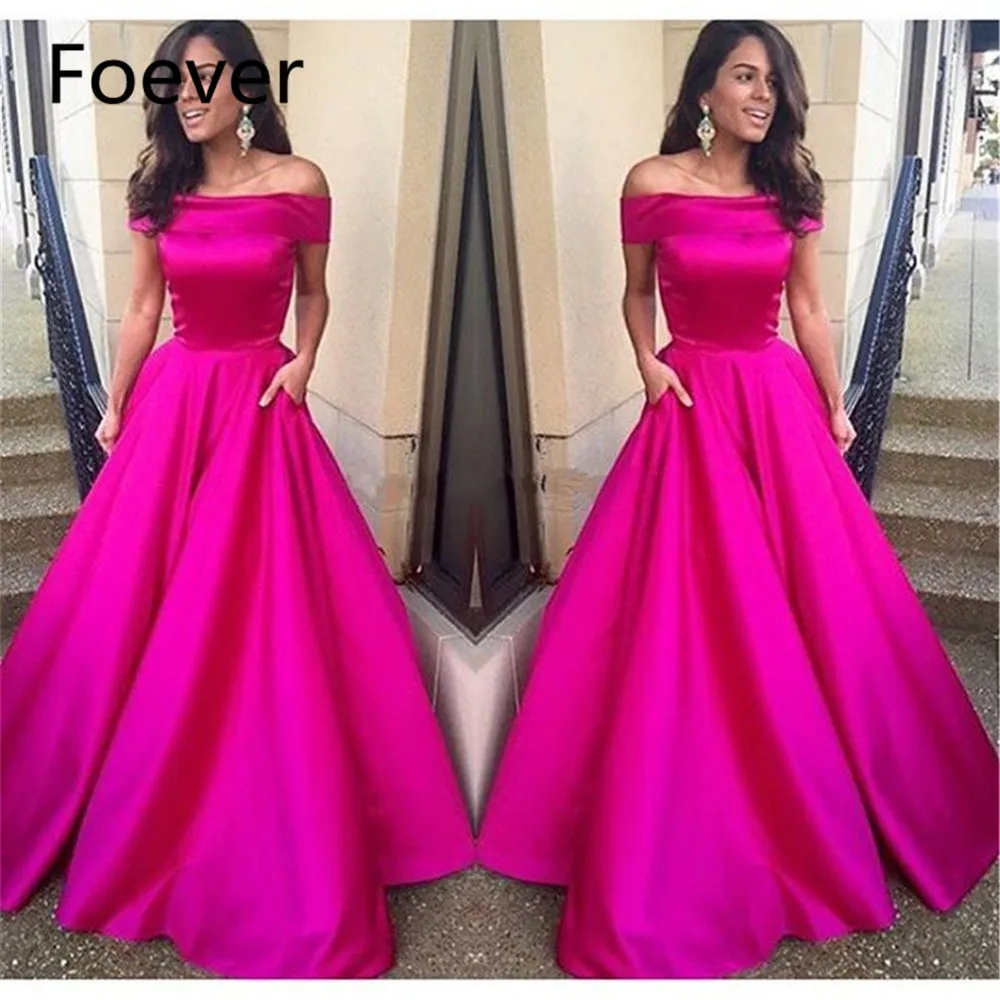 Robe Arabe Fushia A Line вечерние платья в арабском стиле с открытыми плечами платье для