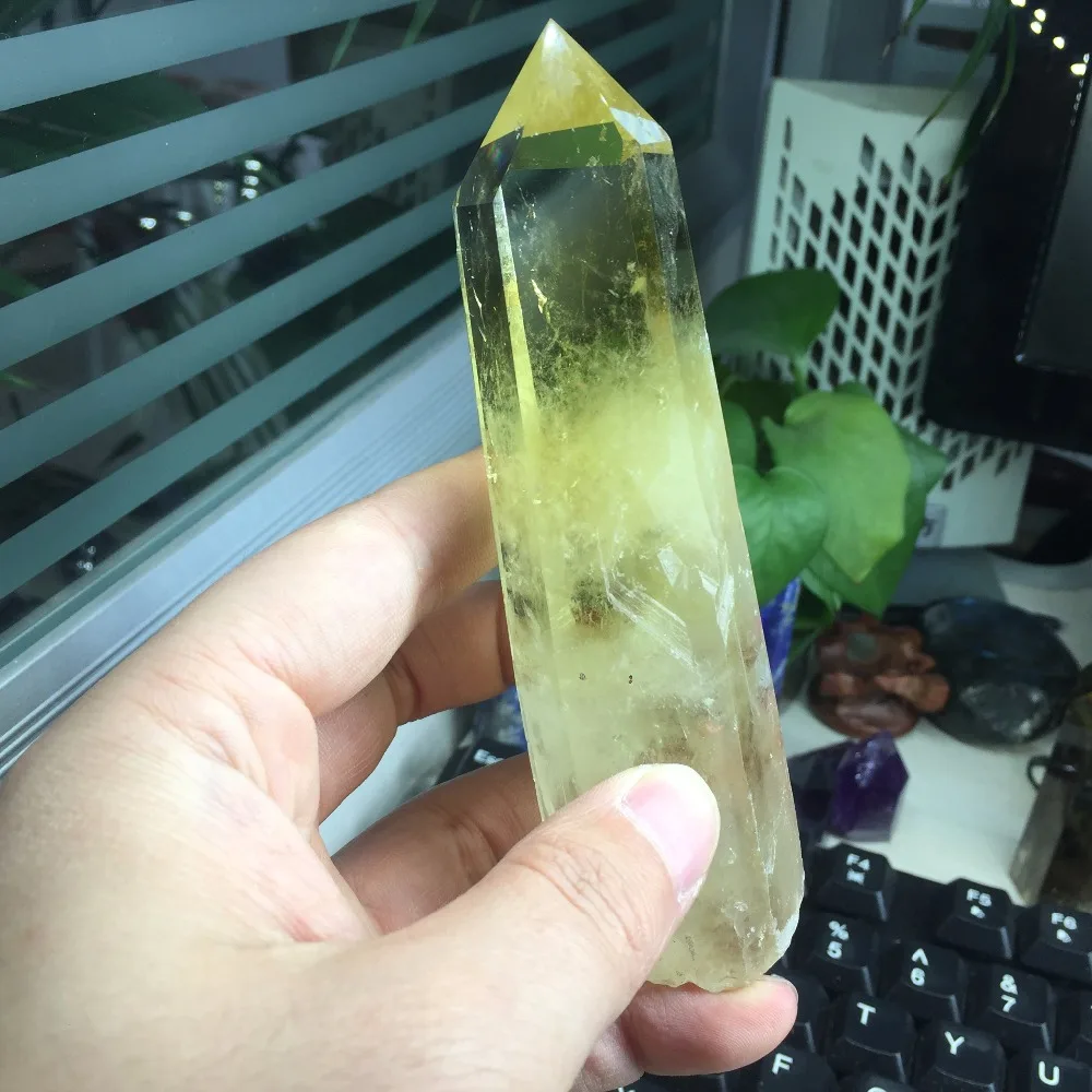 200 г AAA + прозрачный камень natuurlijke stenen en mineralen цитрин кварцевые кристаллические