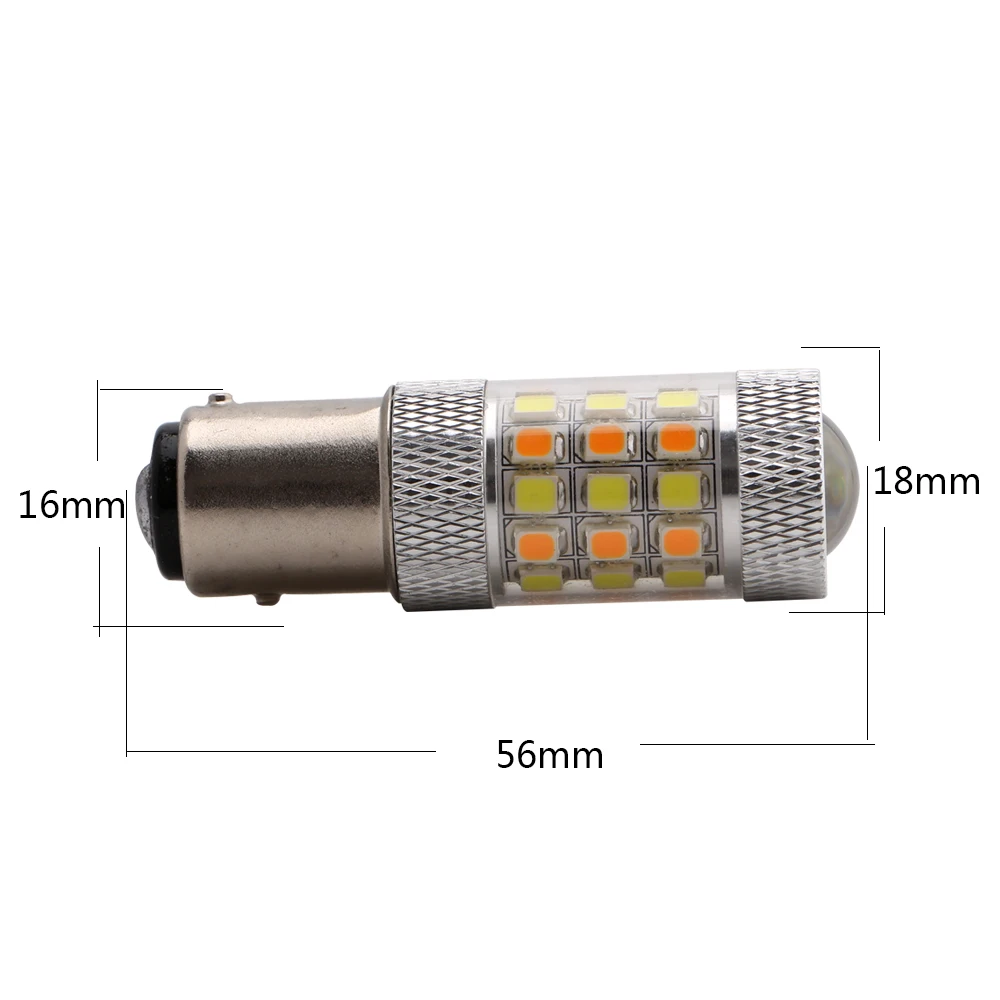 YM E-Bright 1 шт. 1157 p21/5 Вт 2835 BAY15D 12 В двухфункциональный переключаемый автомобильный