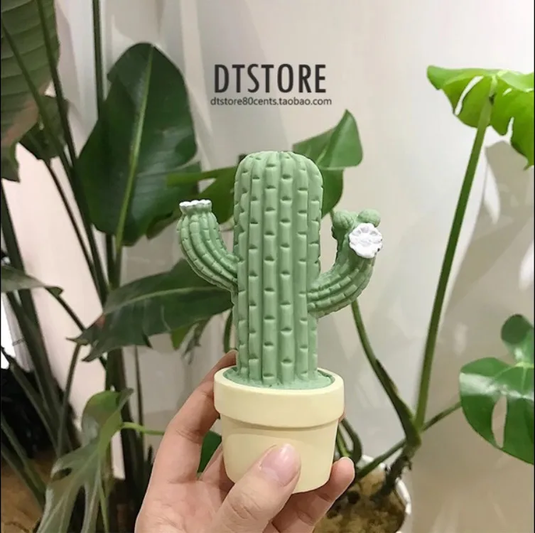 Новинка 2019 креативный Ночной светильник в горшках С КАКТУСОМ украшение для