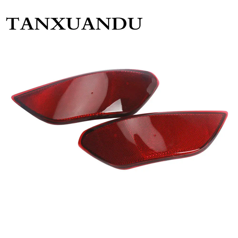 Левый и правый красный задний бампер отделка отражатель прозрачный маркер свет