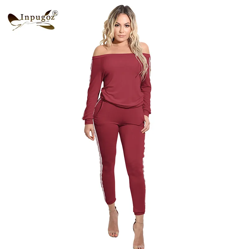 Женский брючный костюм с длинным рукавом и открытыми плечами|suit suit|pant suit womenswomen pant