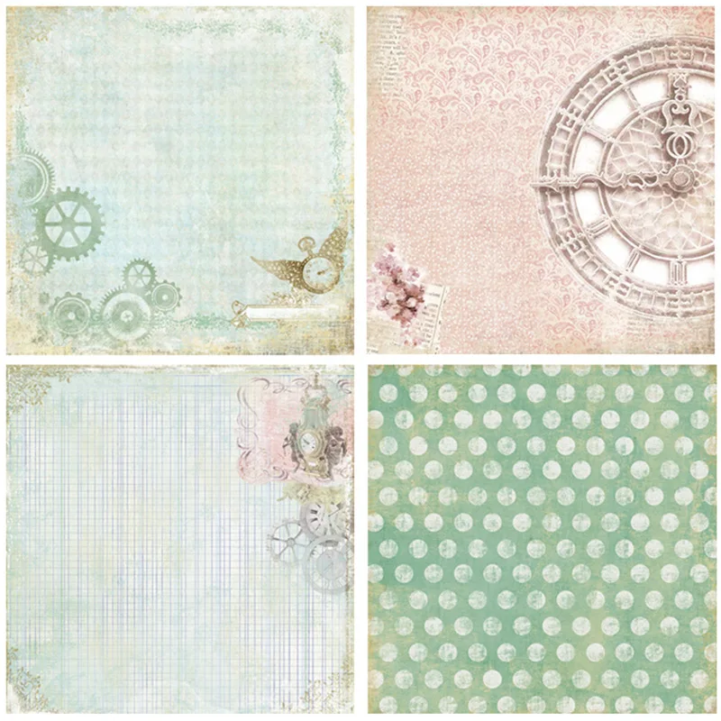 24 шт./упак. 6*6 дюймов нашего времени по образцу Бумага пакет для Скрапбукинг