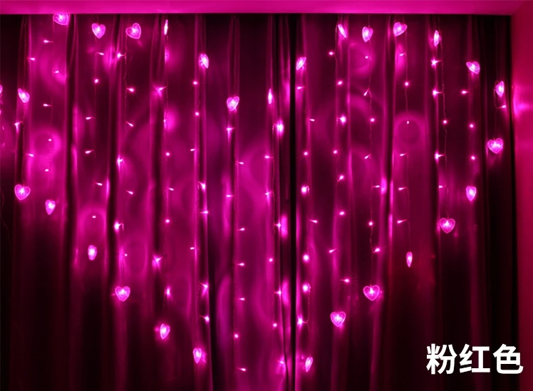 СВЕТОДИОДНАЯ Гирлянда [Seven Neon] 1*2 м 104 светодиодов в форме сердца