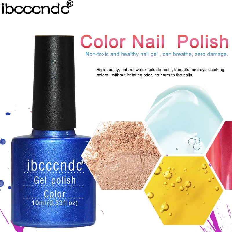 5 шт./лот Ibcccndc 10 мл УФ Гель лак для ногтей отмачиваемые гель лаки полуперманентный