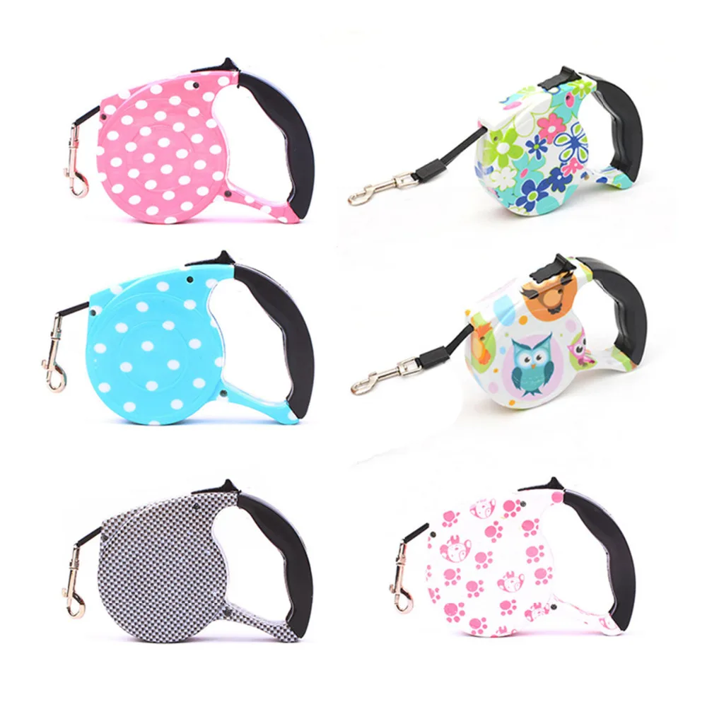 5 м автоматический выдвижной поводок для собак с одной рукой поводки прогулок на