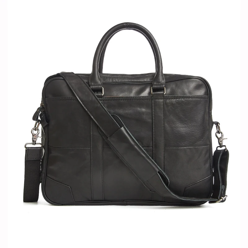 100% натуральная кожа мужские сумки кофейные через плечо большие на Деловые