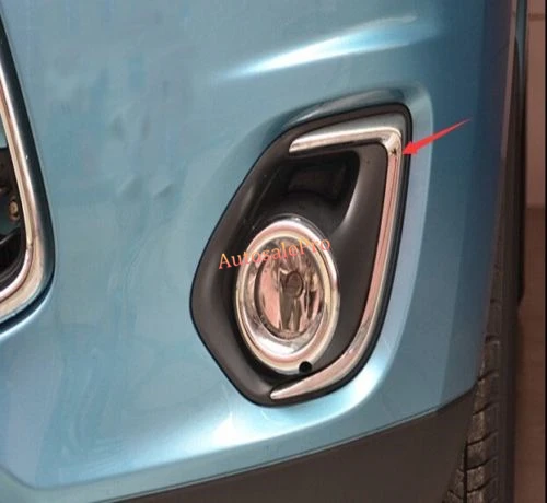 Хромированные передние противотуманные фары светильник вокруг век Накладка для