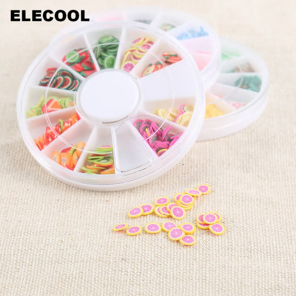 ELECOOL 1 коробка маленькое сердце Бабочка фруктовые кусочки форма Типсы для дизайна