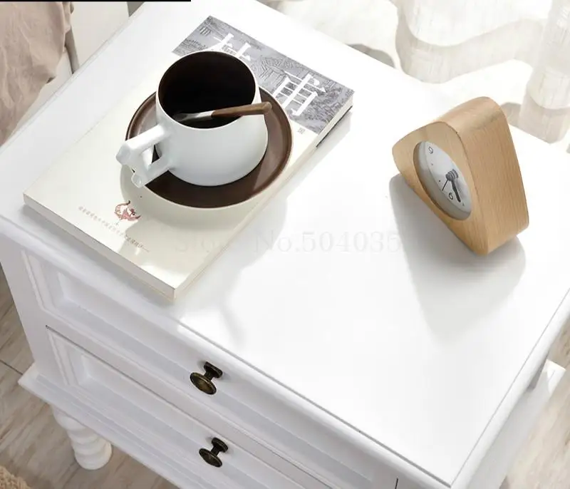 Американский сплошная деревянная прикроватная стол простой шкафчик детский