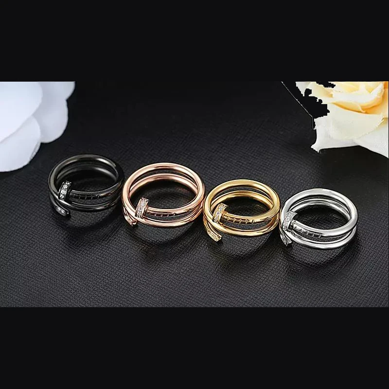Двухслойное кольцо из нержавеющей стали четыре цвета для Chioce|Кольца| |