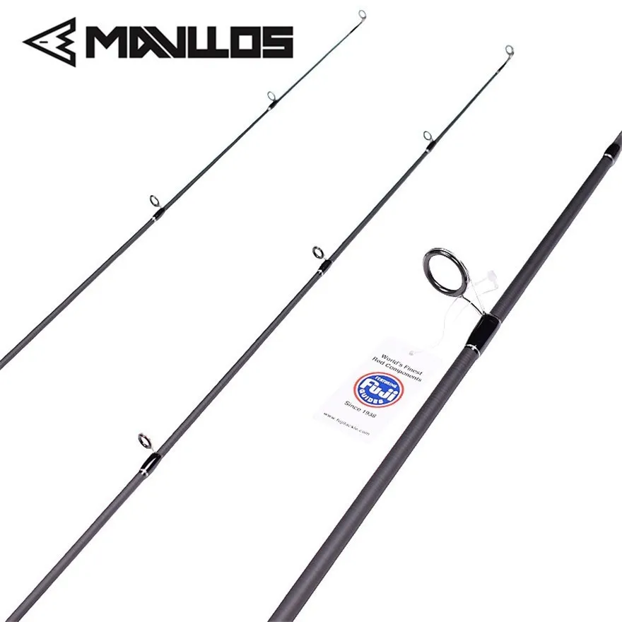 Mavllos 2 Tip Carbon Fishing Rod Lure Weight 8-25g Whole Set FUJI Guide Ring Seat Ultralight Saltwater Spinning Casting | Спорт и