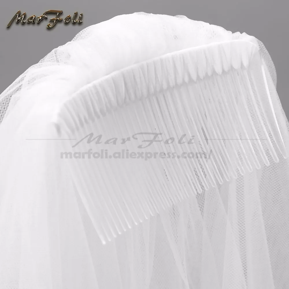 Новинка хит продаж 0 90 метров в длину романтическая дешевая Фата для невесты