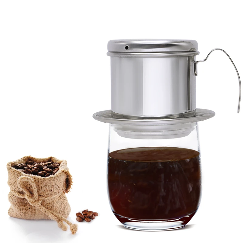 Вьетнамский кофе Dripper Нержавеющая сталь фильтр многоразовые Вьетнам