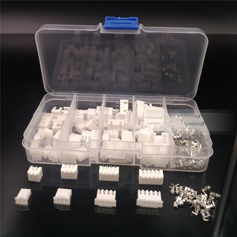 

40 sets XH2.54 connector Kit in box 2p 3p 4p 5 pin 2.54mm Pitch Terminal