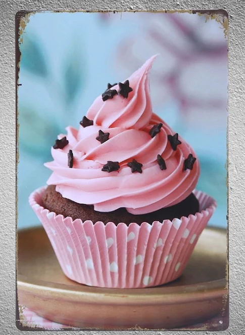 

1 piece Cake store bakery shop bread tin Plate Sign wall Room man cave Decoration Art Dropshipping Poster metal