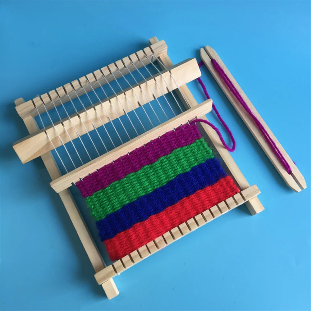 Дети DIY eaducatial ручная вязаная игрушка ткацкая машина Деревянный Мини с