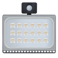 1pcs ultrathin motion sensor led flood light 100w 110v 220v 8000lm waterproof ip65 led floodlights spotlight outdoor lighting
