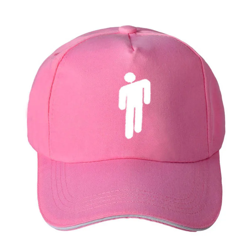 pink Billie Eilish бейсболки Регулируемые уличные хип-хоп кепки Snapback унисекс крутая хлопковая шляпа для папы Billie Eilish Beanie шапки - Цвет: pink