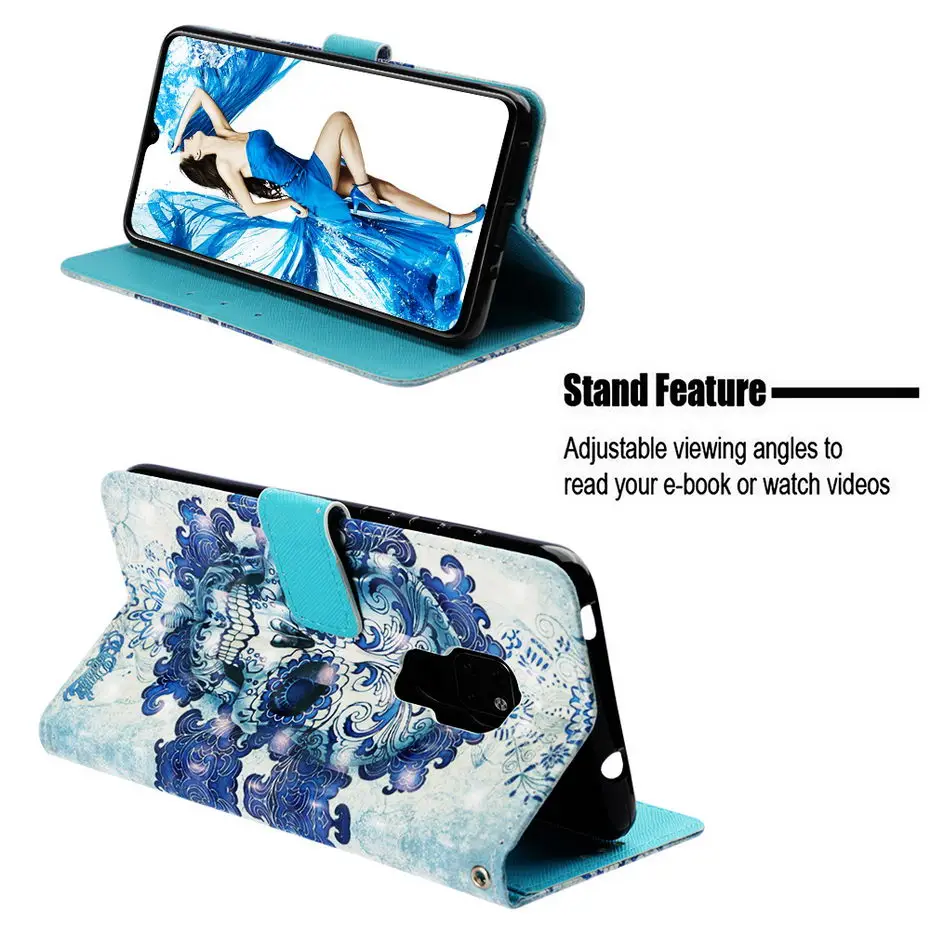 Роскошный кожаный флип чехол для huawei Mate 20 Pro кошелек Lite 3D Визуальный узор