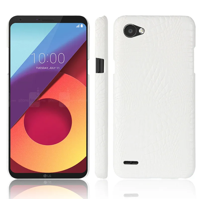 Для LG Q6 роскошный крокодил из искусственной кожи Жесткий PC задняя крышка защитный чехол для телефона для LG Q6 a alpha Q6a Q 6 M700