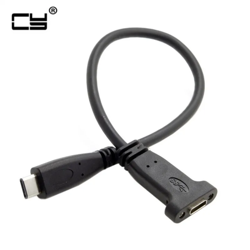 Женский Удлинительный кабель для передачи данных с интерфейсом USB 3 1 типа C (штырь