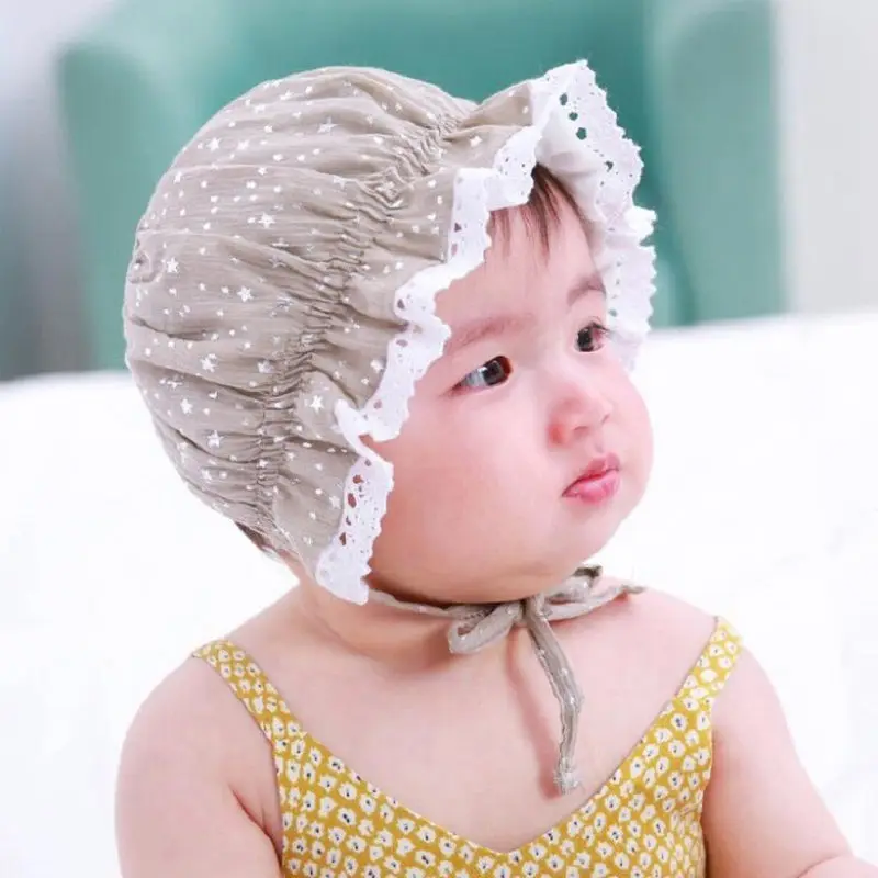 Nishine детский чепчик Sunbonnet блестящая Звезда принт для девочек хлопковый головной