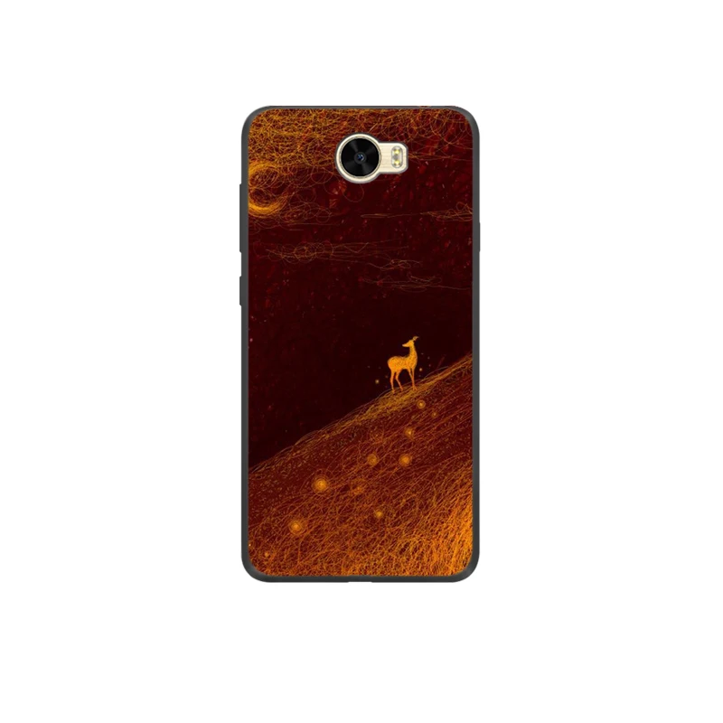 Christmas deer Cover for huawei y5 ii y5II Honor 5A Case honor 4c pro Silicon soft y6 Pro Holly 2Plus Enjoy 5 | Мобильные телефоны
