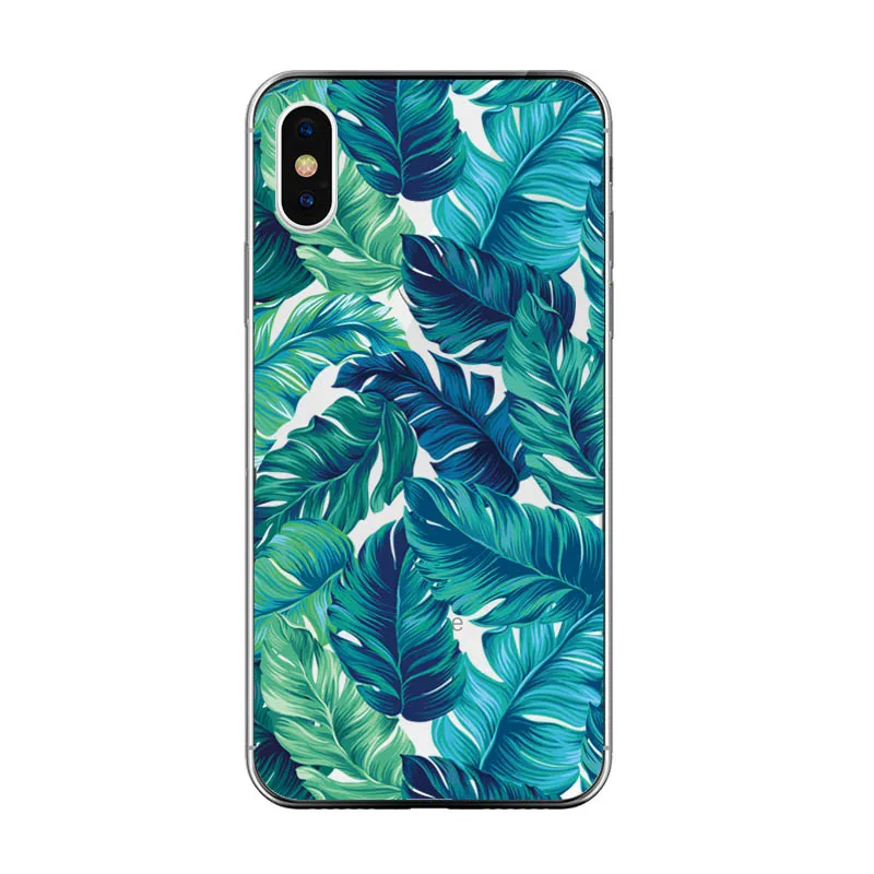 Мягкий силиконовый чехол для iphone 5S, 5, SE, 6, 6 s, 6, 7, 8 Plus, фламинго, цветочный узор, чехол для телефона для iphone 6, 6 s, 7 Plus, X, 10, чехлы