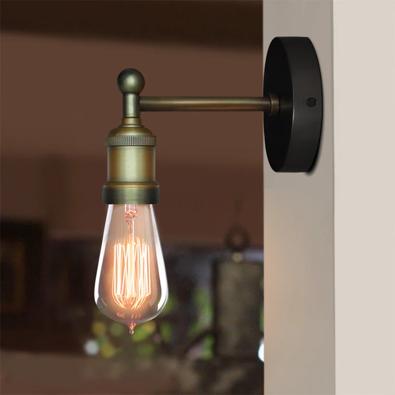 Винтажный стеклянный настенный светильник современный прикроватный reatauant в