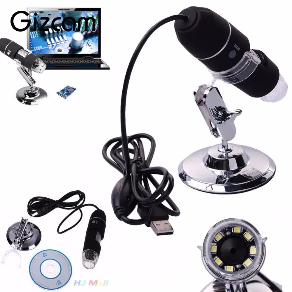 Gizcam практическая Электроника 2MP USB светодио дный 8 светодиодный цифровой камера