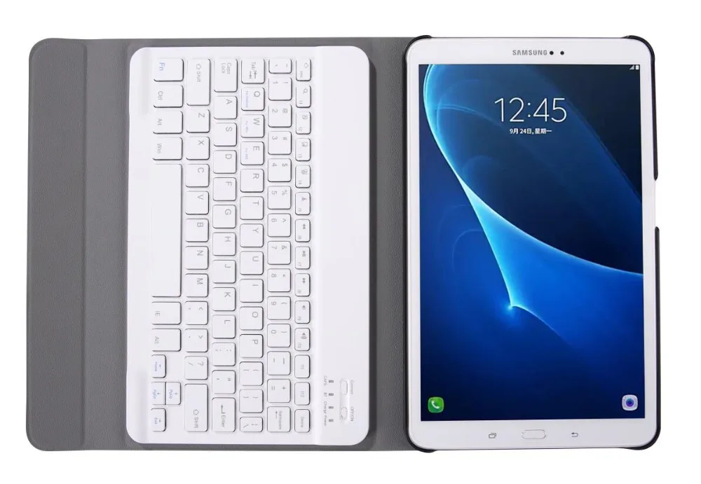 Чехол для клавиатуры Samsung Galaxy Tab A 10 1 2016 T580 T585 Съемная Bluetooth клавиатура с Wi Fi кожаный