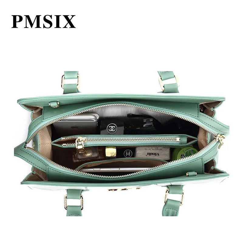 Женская брендовая сумка PMSIX с цветочным принтом женские сумки из коровьей кожи