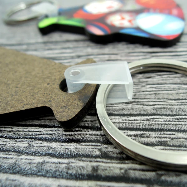 10 шт./лот оптовая продажа модные сублимационные деревянные кольца для ключей