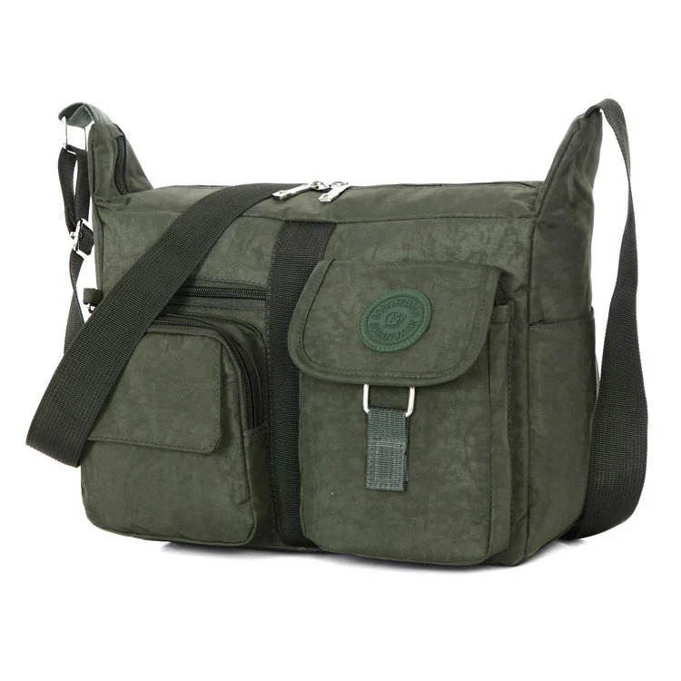 Green Handbag Роскошная брендовая сумка, Повседневная сумка-мессенджер, Диагональная Сумка на плечо, унисекс, высокое качество, маленькая школьная сумка, сумка на одно плечо - Цвет: Green Handbag
