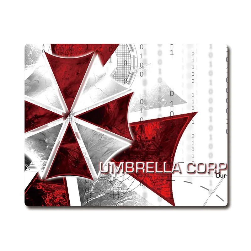 Противоскользящий резиновый коврик для мыши с принтом логотипа Umbrella Corporation 220x180x3