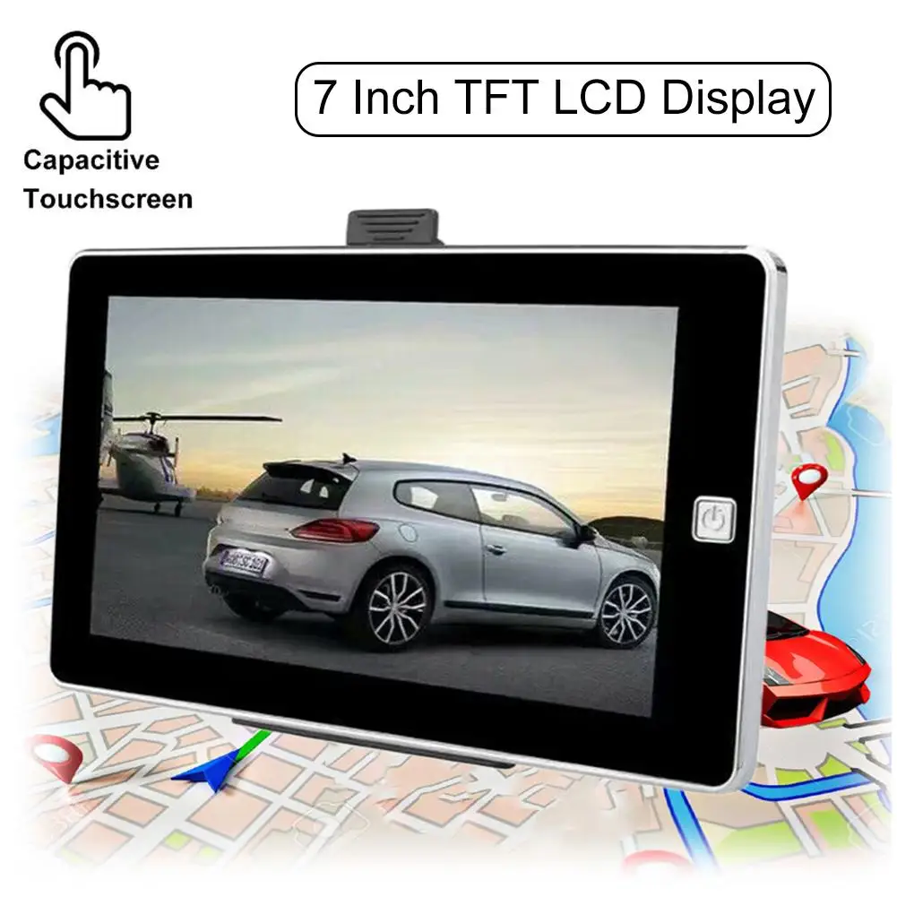 7 дюймов HD сенсорный экран автомобиля gps навигации FM Bluetooth Европа Америка Россия