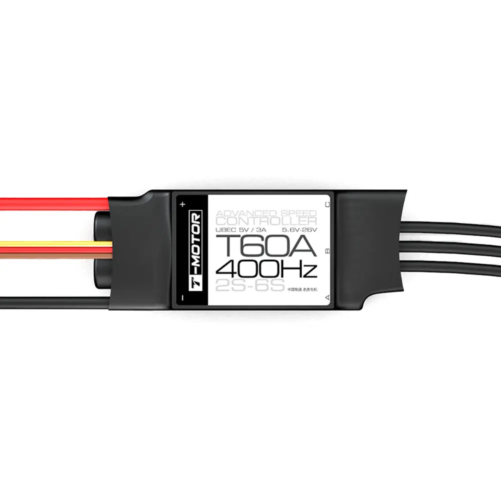 T-MOTOR T60A (2-6S 400 Гц с BEC) электронный регулятор скорости бесщеточного двигателя для